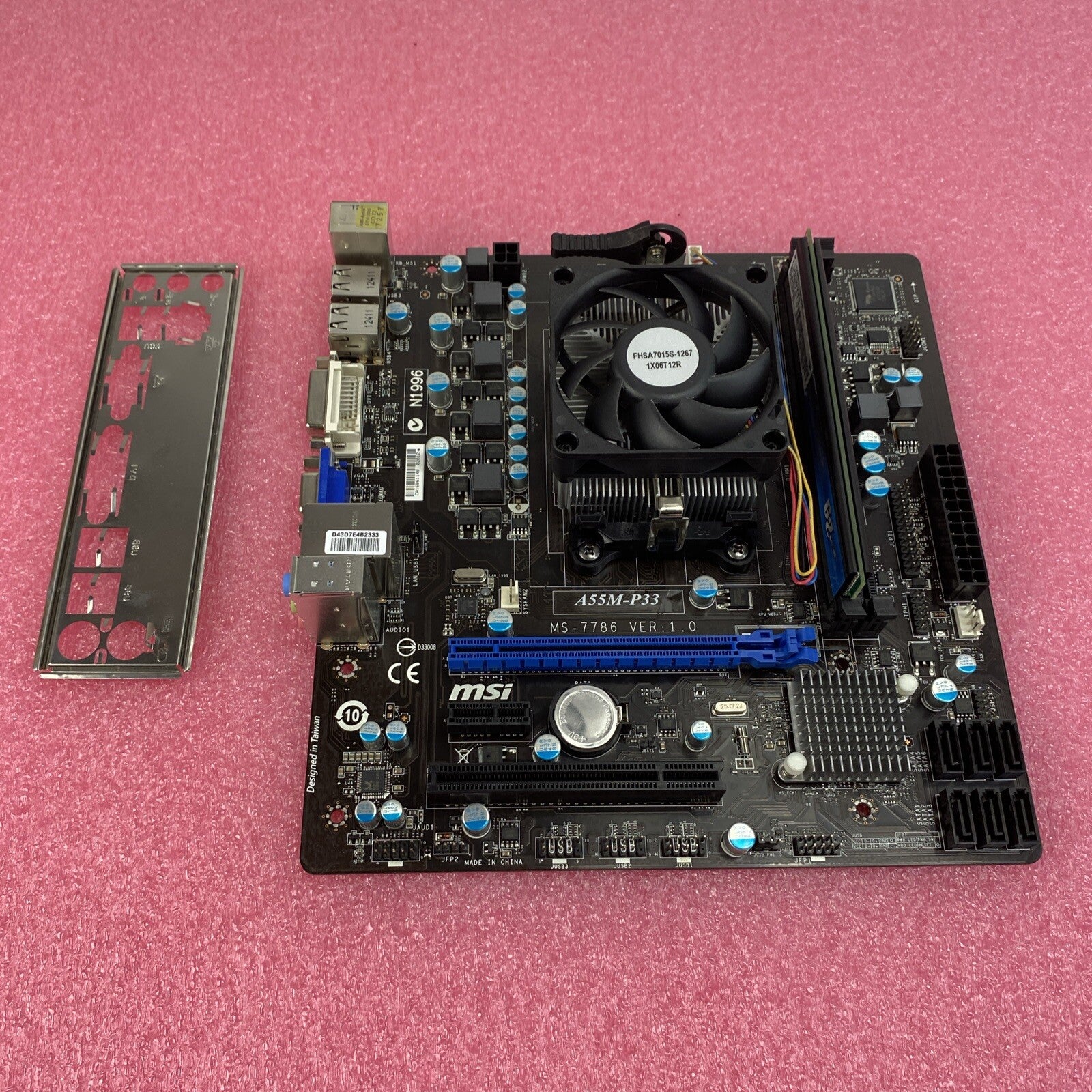 MSI A55M-P33 MS-7786 Motherboard Intel AMD A4-3400 2.7GHz 4GB RAM w/ Sheild
