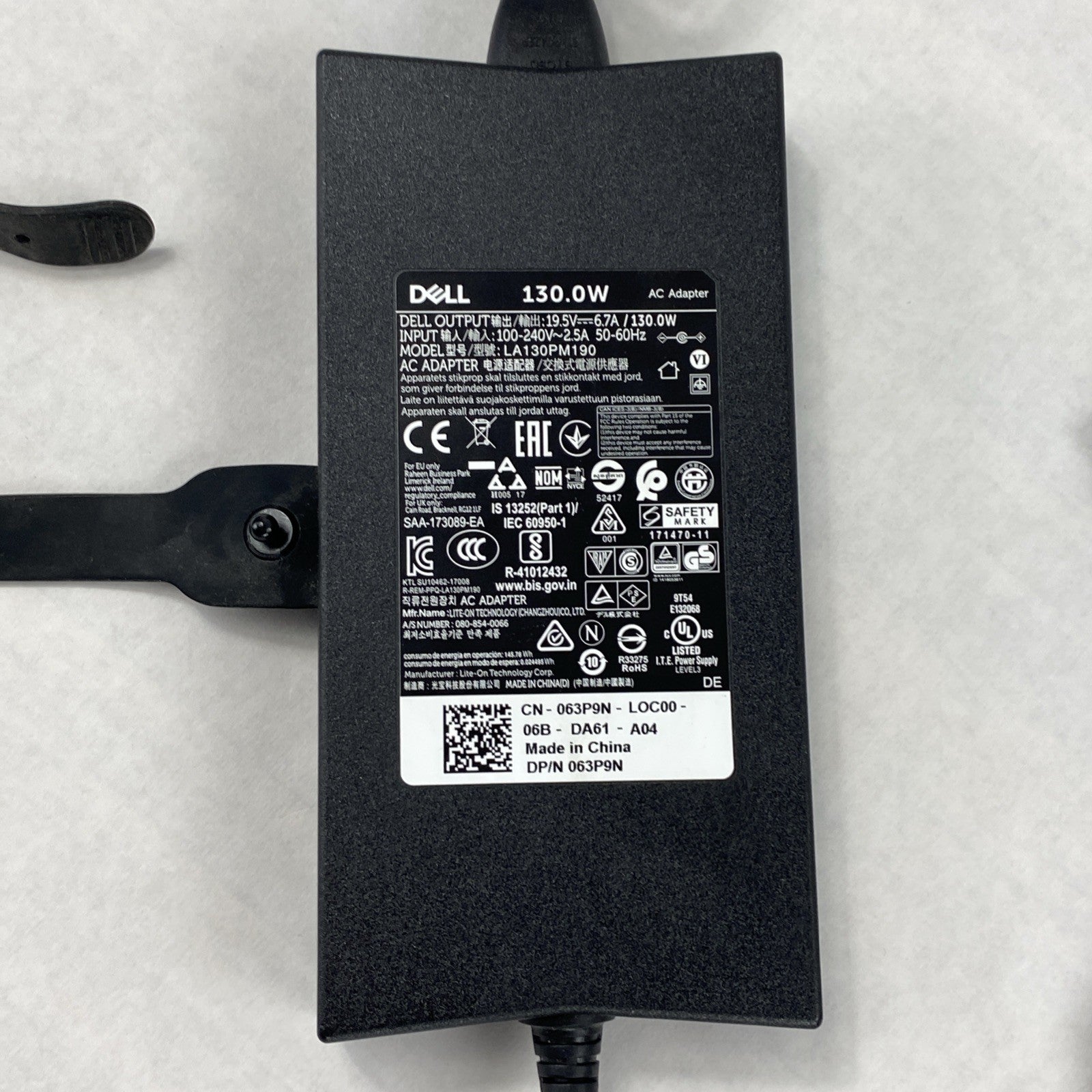 Dell LA130PM190 130W 19.5V 6.7A 7.4mm Barrel Laptop AC Adapter (Lot of 10)