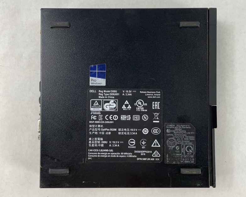 Dell Optiplex 9020M Micro i5-4670T 2.30 GHz 8 GB RAM No SSD/OS/AC