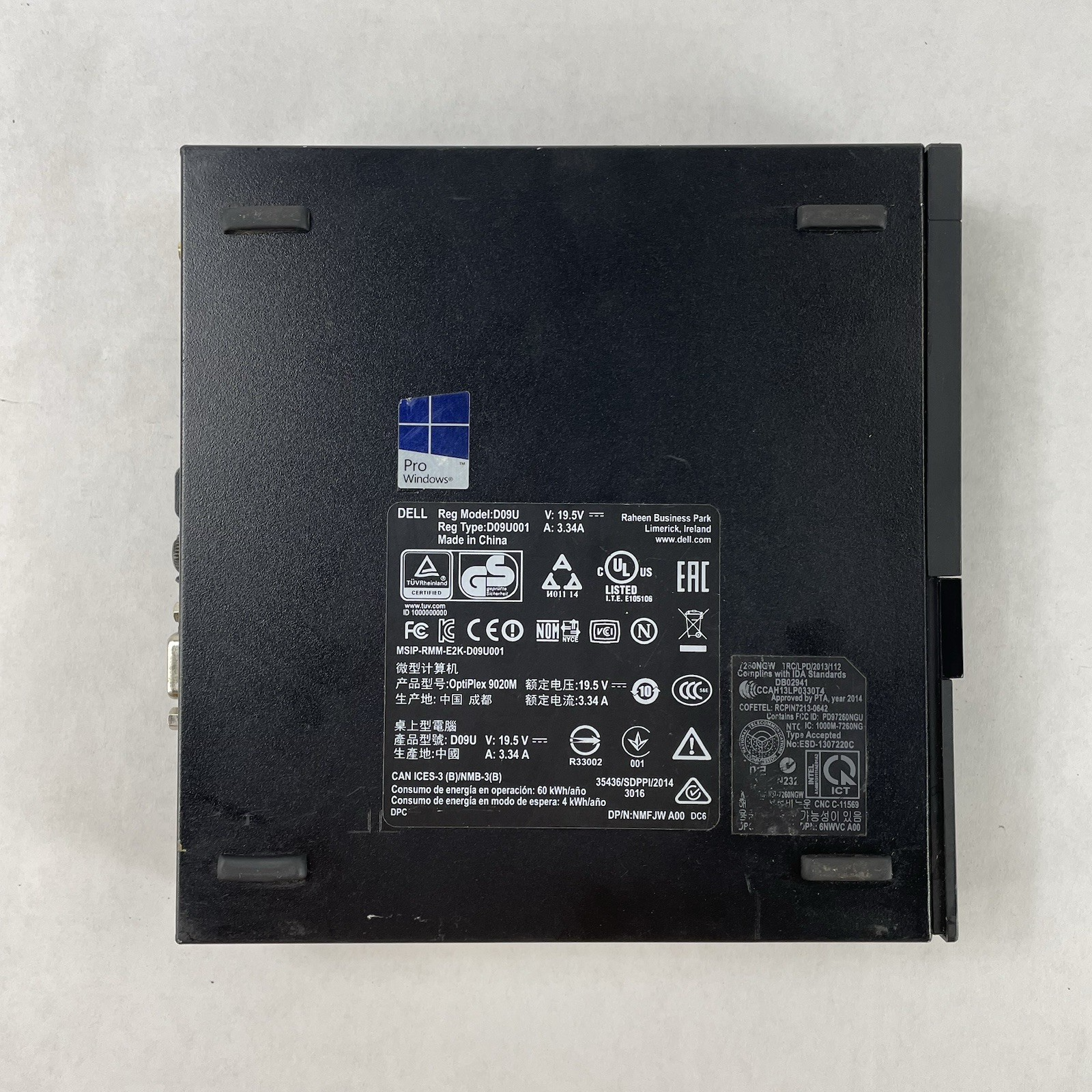 Dell Optiplex 9020M Micro i5-4670T 2.30 GHz 8 GB RAM No SSD/OS/AC9