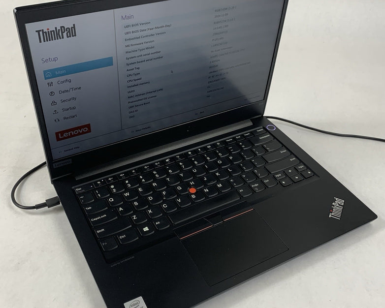 Lenovo ThinkPad E14 14" Gen 1 Laptop i5-10210U 1.6GHz 8 GB RAM No OS/SSD/AC/Batt
