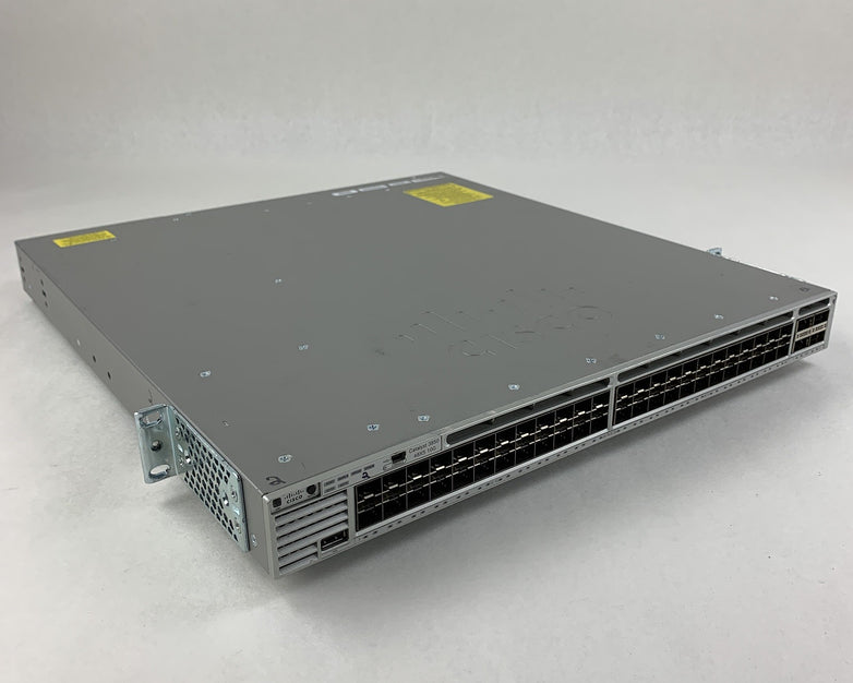 Cisco WS-C3850-48XS-E 48 Port 10G SFP+ Fiber Switch Tested Reset