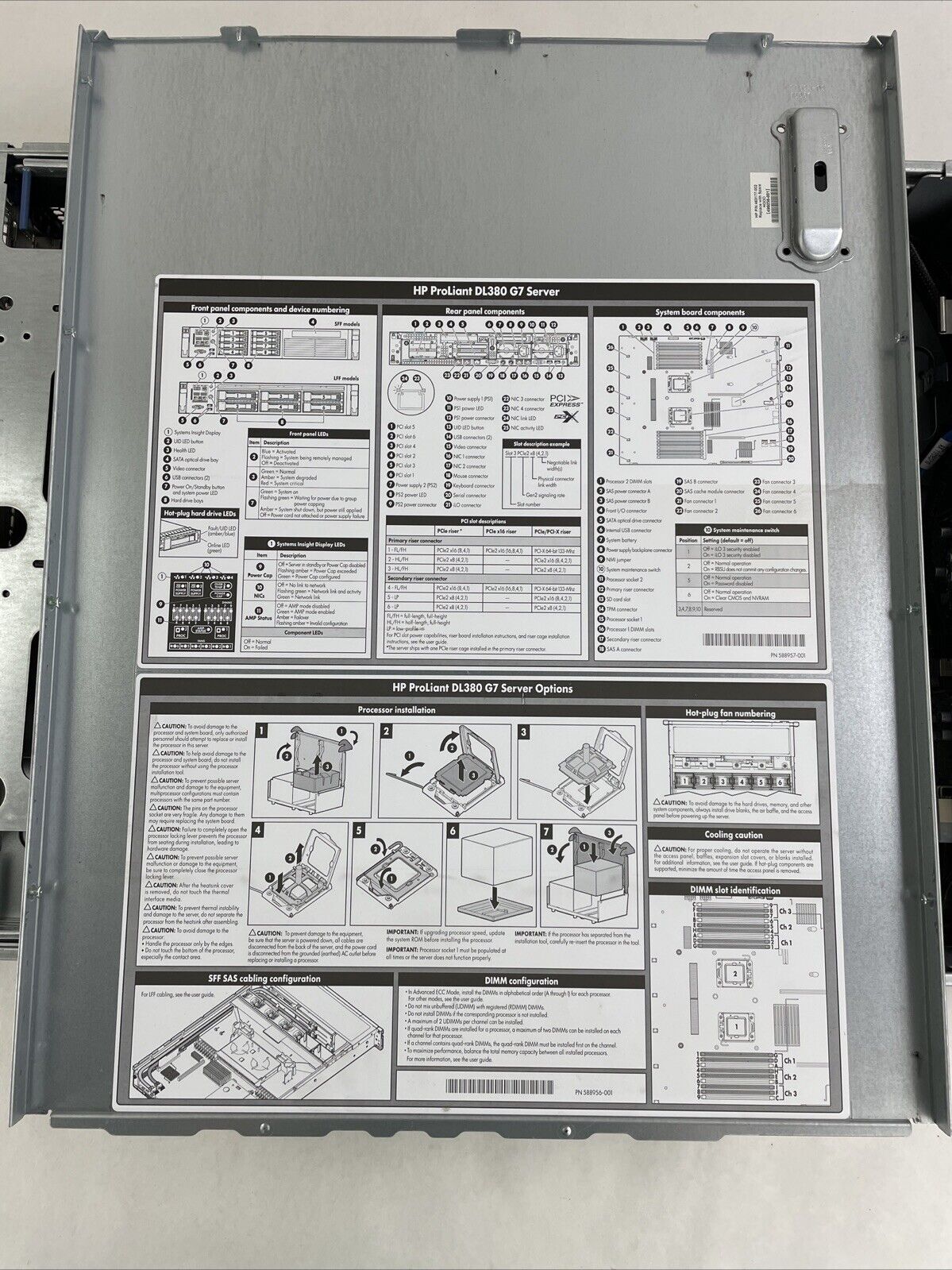 HP Proliant DL380 G7 Server 2x Intel Xeon X5660 2.8GHz 32GB RAM No HDD No OS
