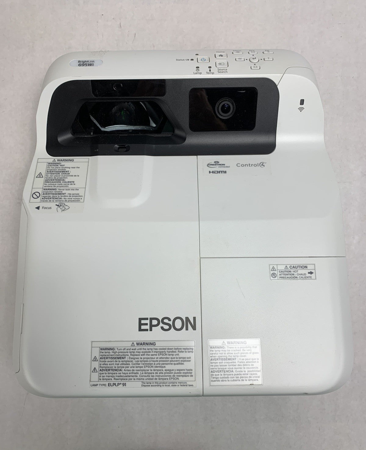 Epson PowerLite 695Wi H740A LCD Lamp Projector 564 Lamp Hours - No Remote6