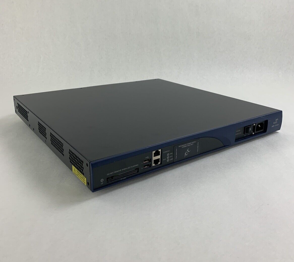 3COM MSR30-20 PoE Network Ethernet Switch Wiped Compact Flash w/ OS