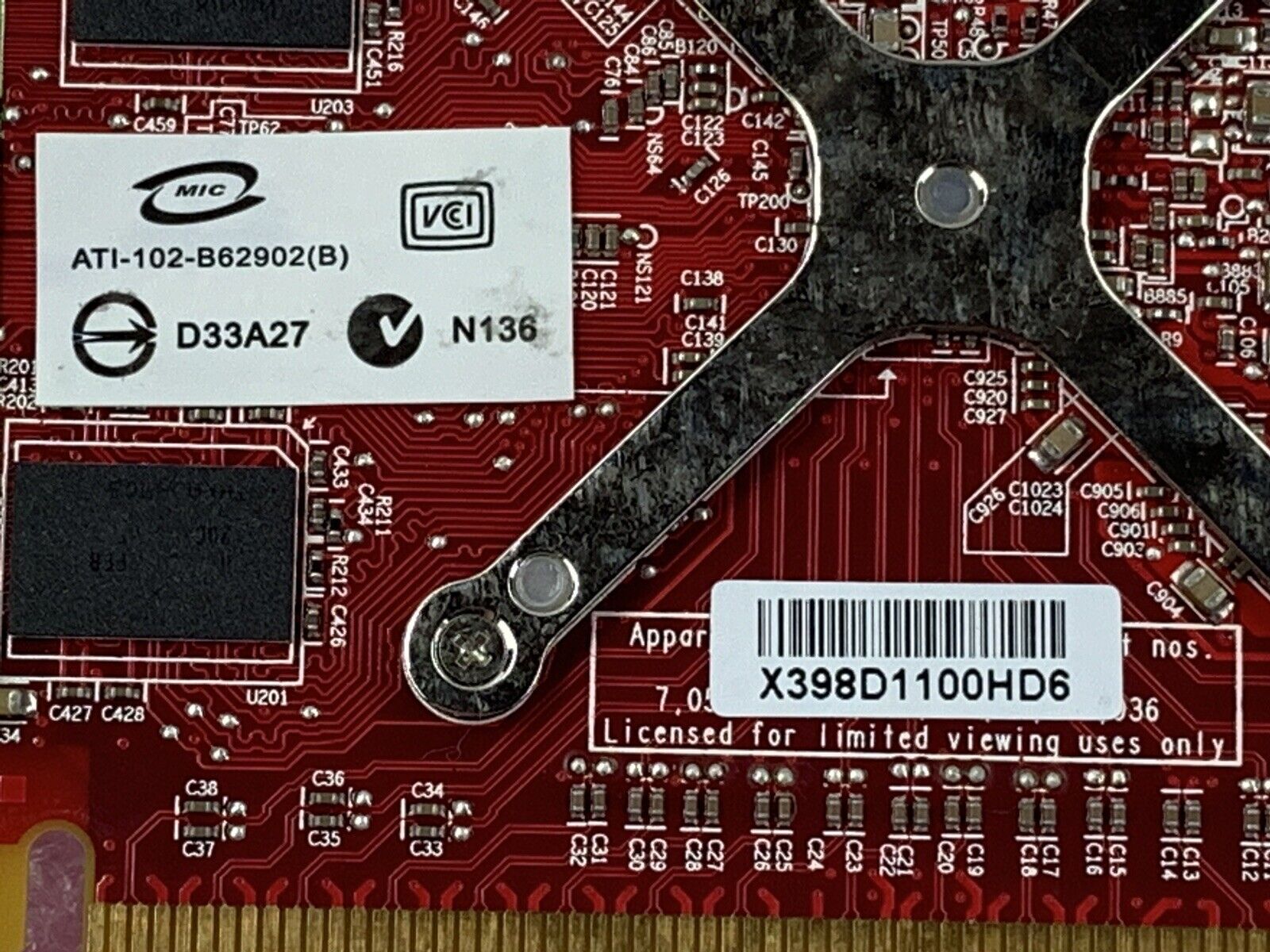 Lot of (5) Dell Y104D ATI Radeon HD 3450 256MB DDR2 Video Card PCI Express x16
