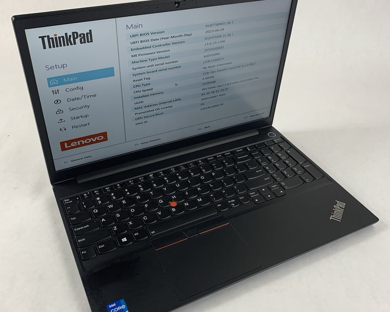 Lenovo ThinkPad E15 Gen 2 15.6" i5-1135G7 2.40 GHz 16 GB RAM No OS/SSD/AC