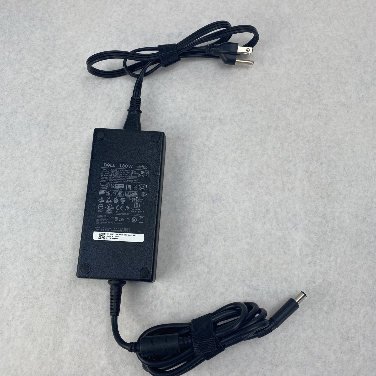 Dell LA180PM180 180W 240V AC Adapter Mix Lot of 4 With HA189PM1803