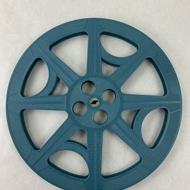Vintage RTI 800/323-7520 15" Plastic 6 Metres 100 FT Film Reel Blue