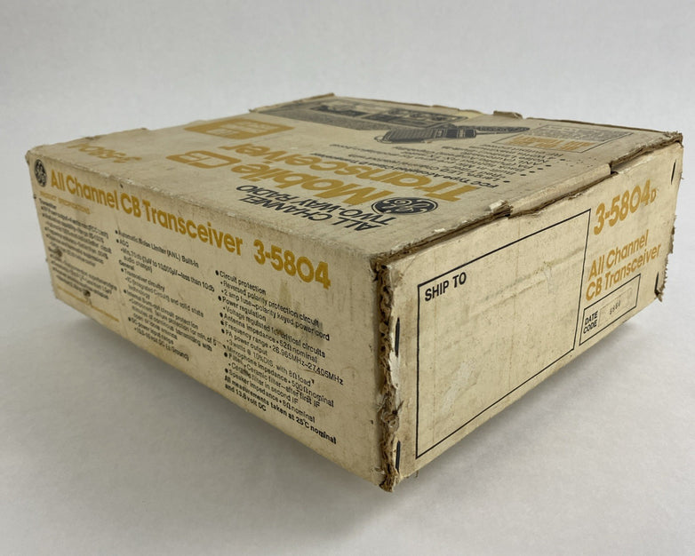 General Electric 3-5804 Mobile CB Transceiver Two Way radio