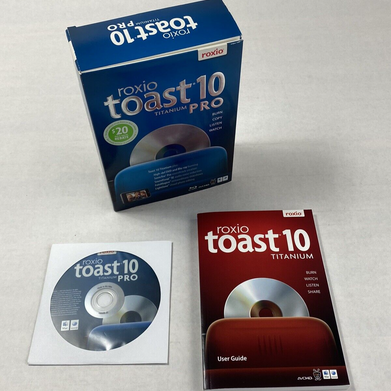 Open Box Roxio Toast 10 Titanium Pro For Mac