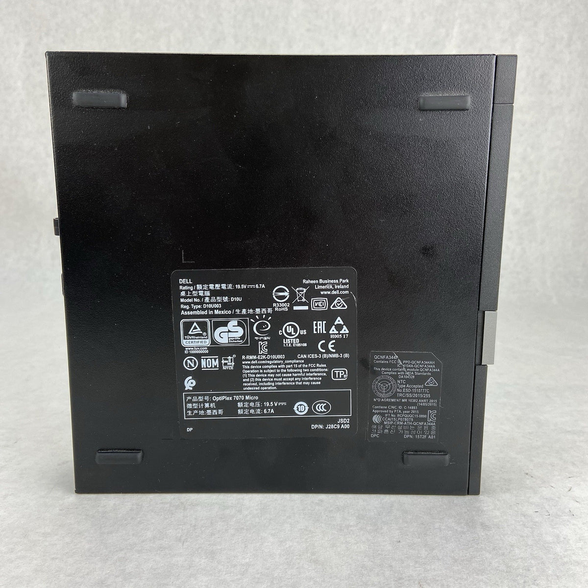 Dell Optiplex 7070 Micro Intel Core i5-8600 3.1GHz 8GBR AM No AC/HDD/OS4