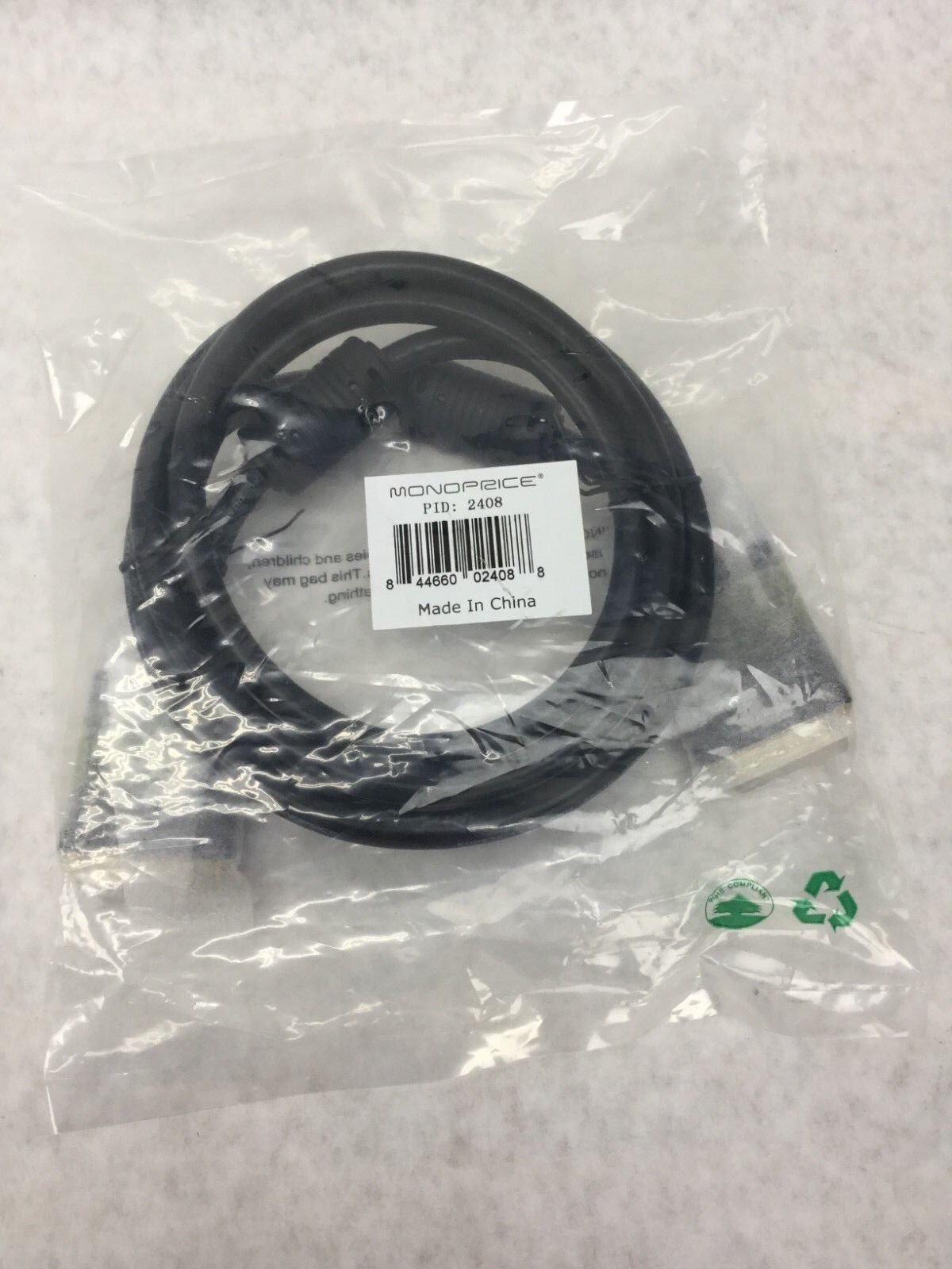 MONOPRICE 2408 Cable  NEW in Sealed Package