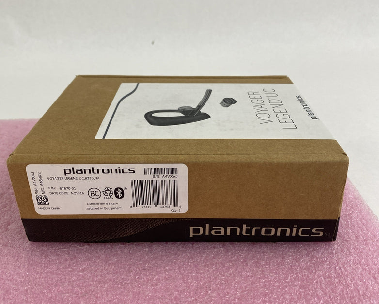 Plantronics B235 Voyager Legend UC Bluetooth Headset and Charging Case Untested
