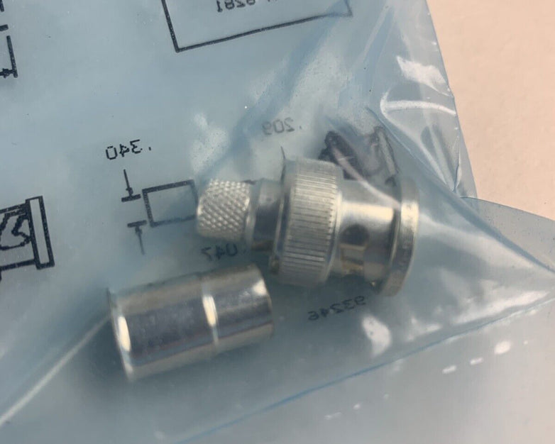 AMP 4-331350-0 BNC8281M Connector Coax BNC Crimp Plug Lot of 5 New