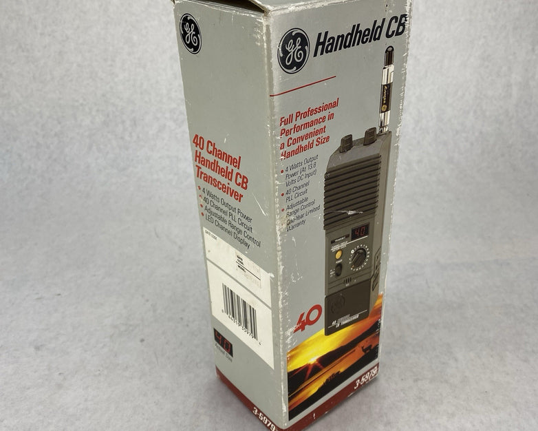 General Electric 3-5979 40-Channel Handheld CB Transceiver Untested