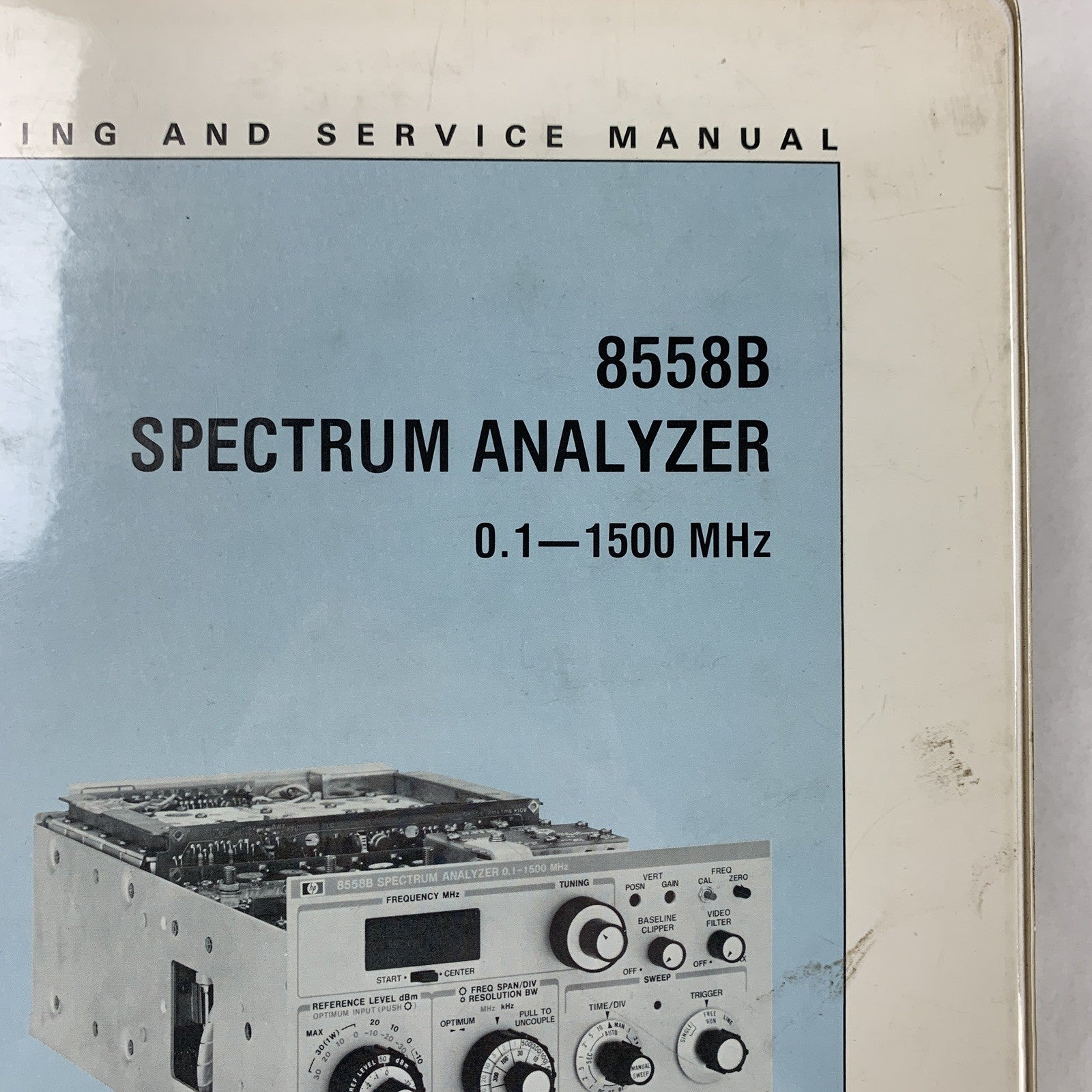 Hewlett Packard 8558B Spectrum Analyzer Operating and Service Manual 08558-90061