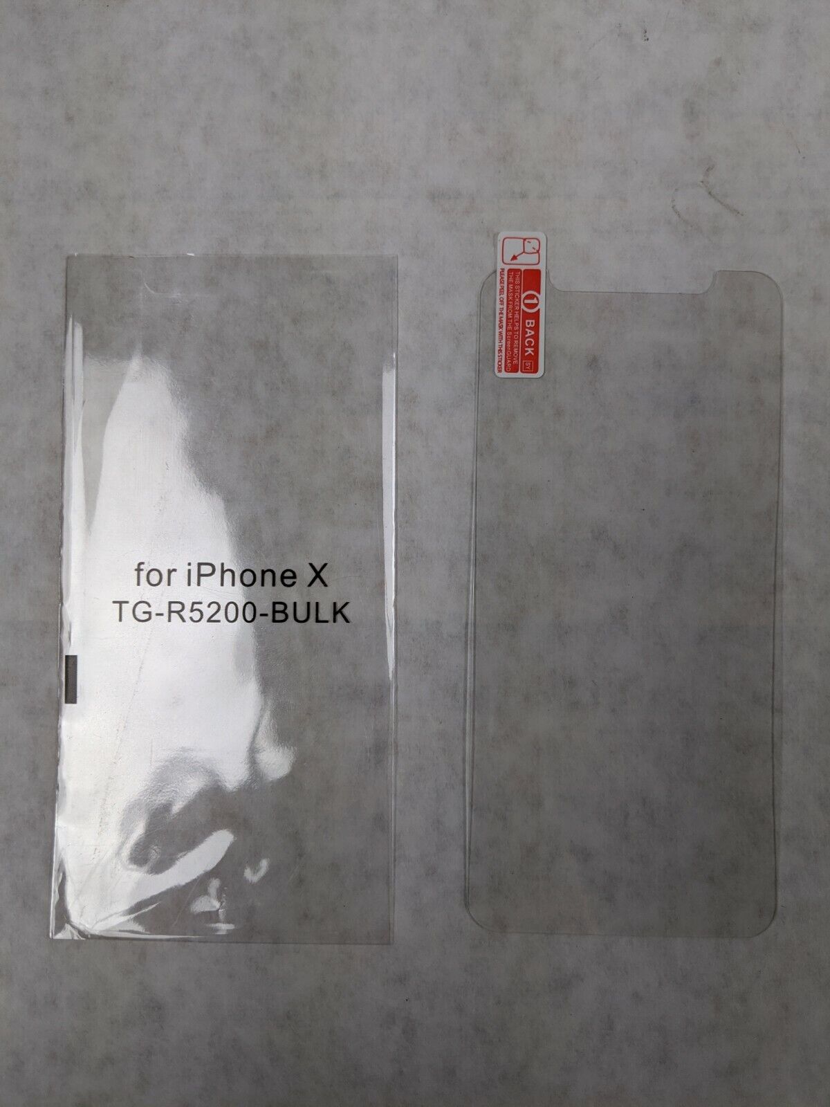Unbranded Screen Protector for iPhone X TG-R5200-BULK (Lot of 2)