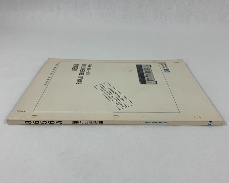 HP 8656A Signal Generator Operating Manual 0.1-990 MHZ