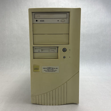 Unbranded ATX Mid Tower Computer Case Beige Bare Bones No Power Supply
