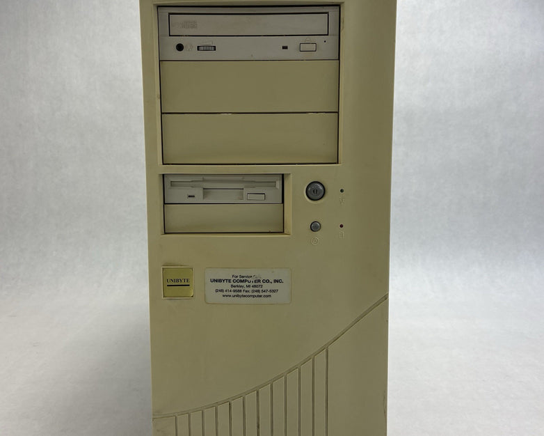 Unbranded ATX Mid Tower Computer Case Beige Bare Bones No Power Supply