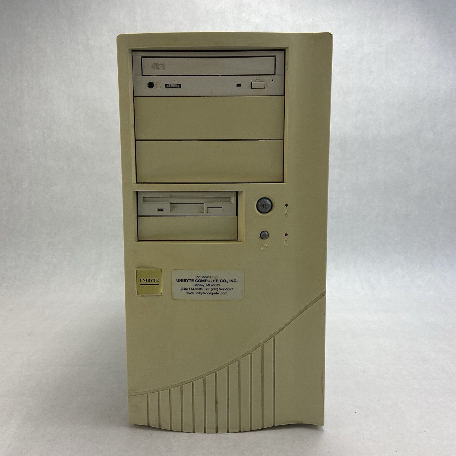 Unbranded ATX Mid Tower Computer Case Beige Bare Bones No Power Supply1