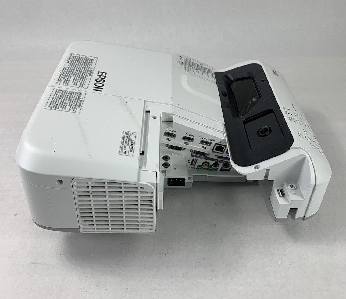 Epson H741A BrightLink 685Wi LCD Projector 2428 Lamp Hours - Missing Port Cover