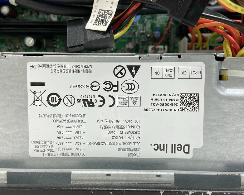 Dell Inspiron 790 SFF Intel Core i3-2100 3.1GHz 32GB RAM No HDD No OS