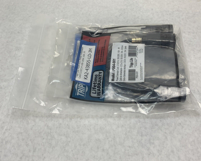 Tripp Lite P004-001 Power Extension Cord C13/C14 100-250V 10A 1ft