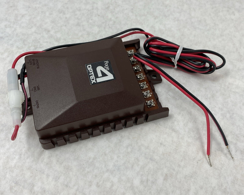 Optex WG-5 Page 4 Vehicle Alarm System