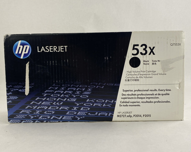 HP Q7553X 53X Laserjet Black High Volume Print Cartridge