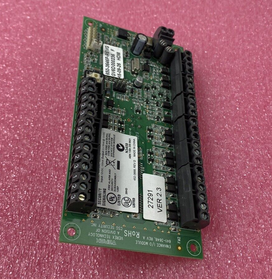Verex Technology 650-3646 Output Card 12VDC 100mA Input 12VDC 2 x 10mA Output