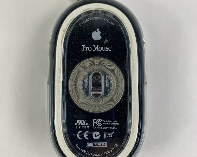 Vintage Apple M5769 Black Pro Mouse - Tested