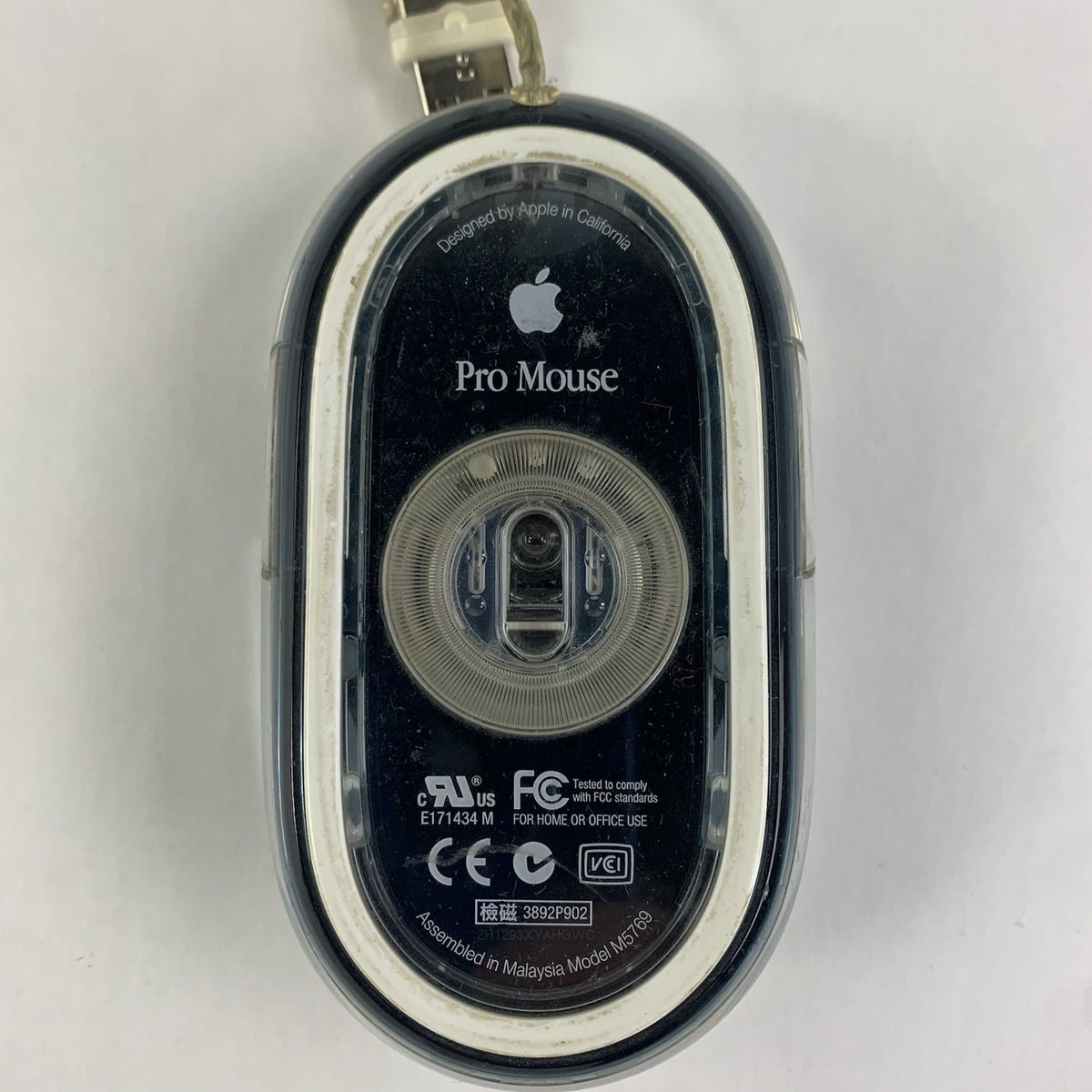 Vintage Apple M5769 Black Pro Mouse - Tested7