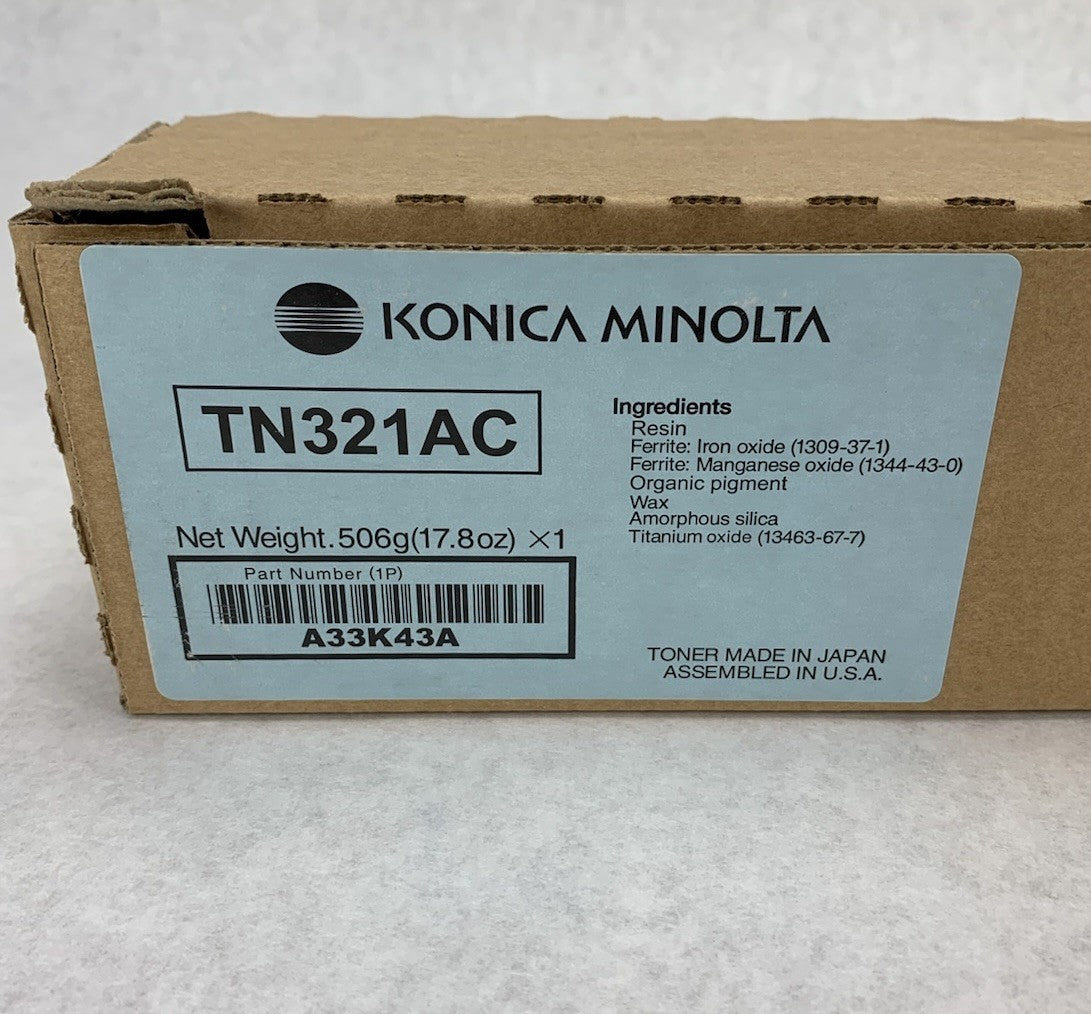 Konica Minolta TN321AC A33K43A Cyan Toner Cartridge - Open Box8