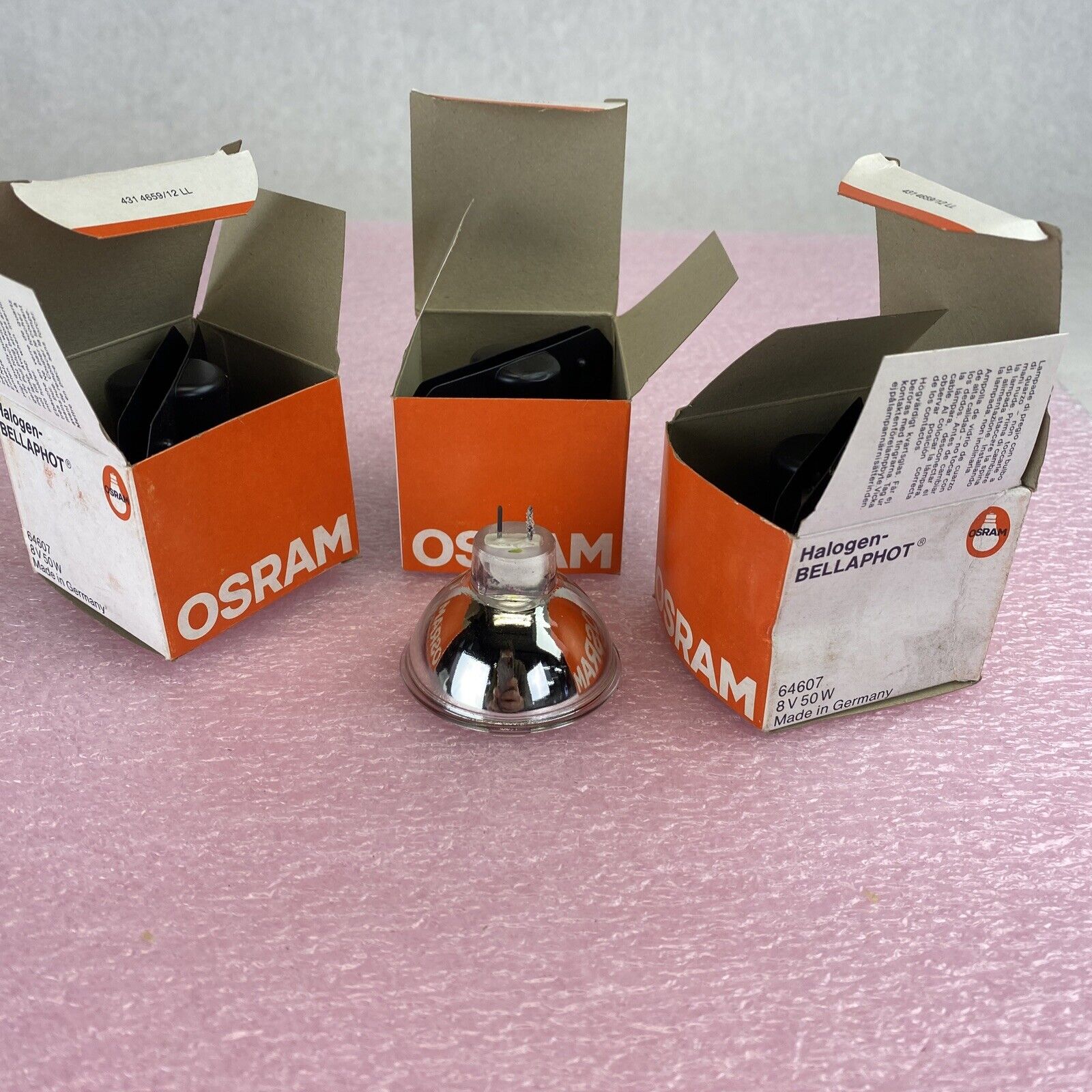 Osram microscope bulb 64607 EFM 8V50W GZ6.35 MK3 microplate reader light Lot 3