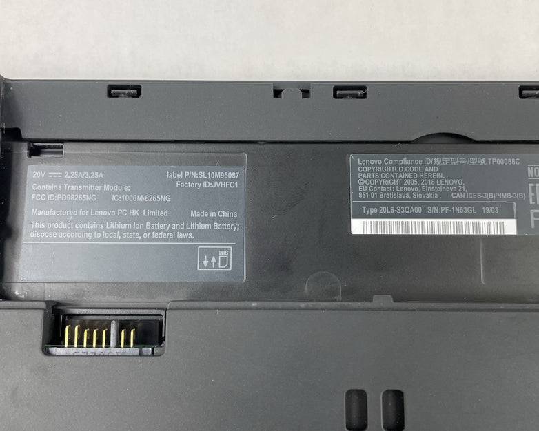 Lenovo ThinkPad T480 14" i5-8350U 1.70 GHz 8 GB RAM No SSD/AC/OS/Battery