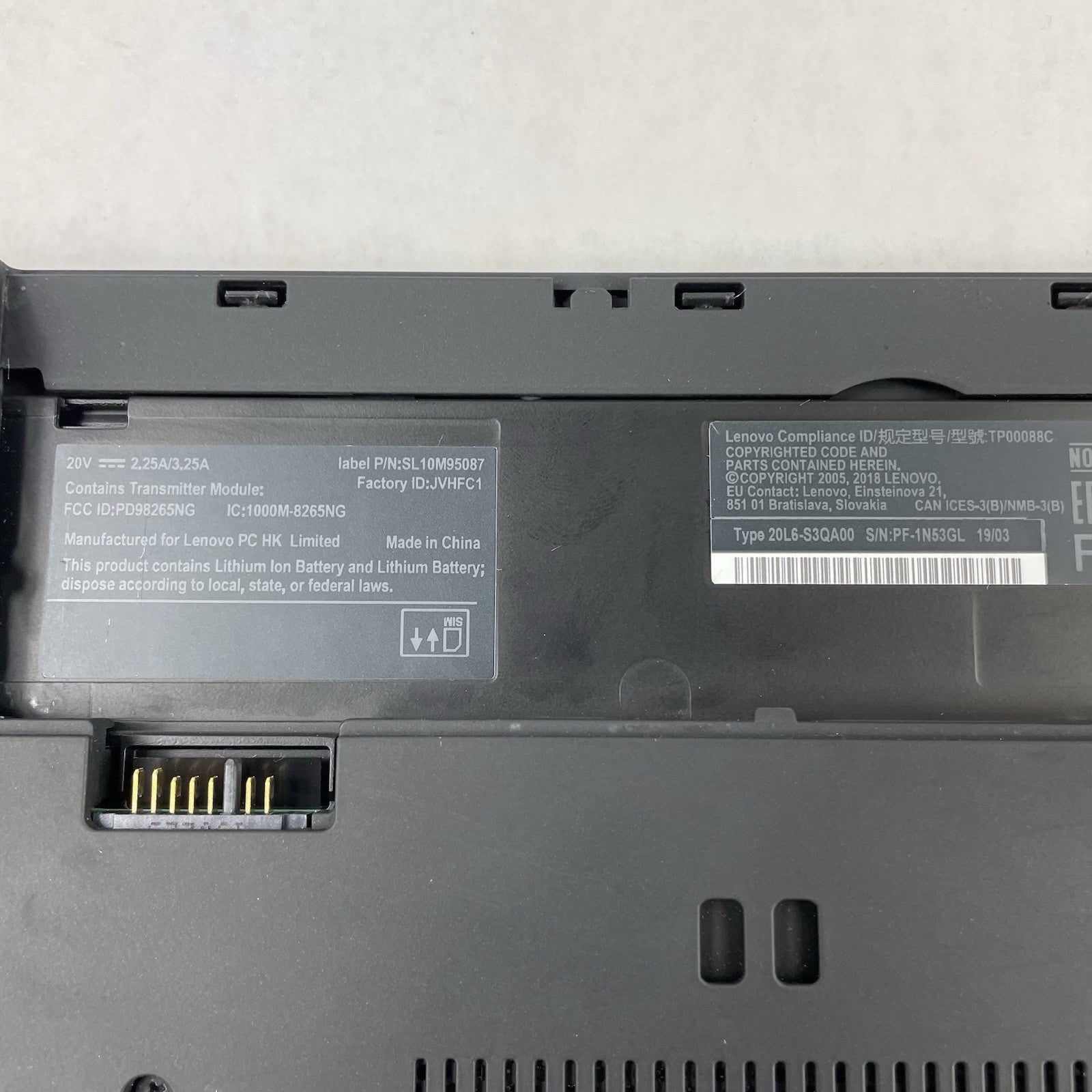 Lenovo ThinkPad T480 14" i5-8350U 1.70 GHz 8 GB RAM No SSD/AC/OS/Battery15
