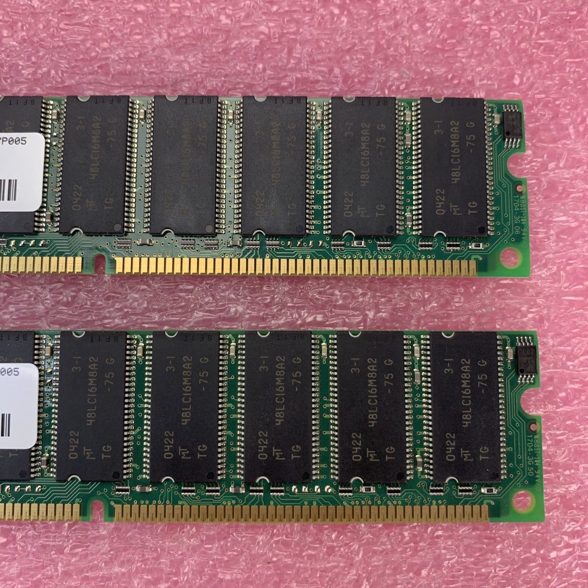 Micron 256MB SDR SDRAM PC-100 Server RAM MT18LSDT3272AG10EG3 - Lot of 23