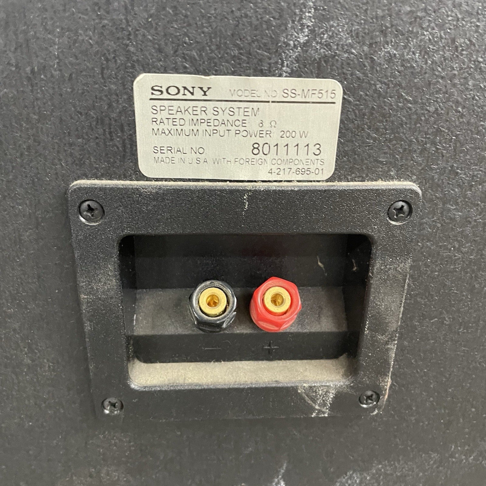 Sony SS-MF515  Tower Speakers (Pair) Tested