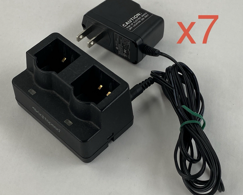 LightSpeed BC-RMCC Charger w/AC Adapter Tested Lot of 7