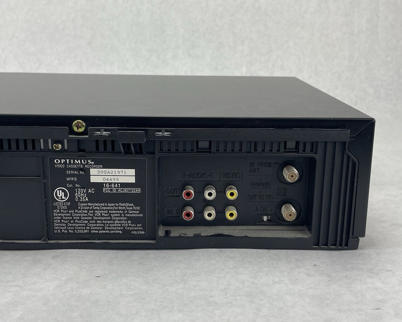 Optimus 201 VCR 4-Head HiFi VHS Player Recorder No Remote Tested