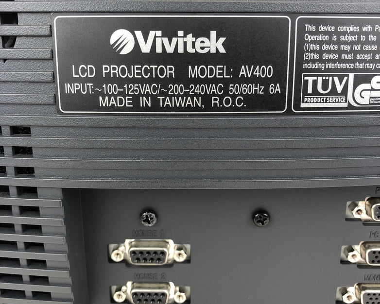 Vintage Vivitek Voyager A400 LCD Projector 407H:20 750 Lumens With Remote