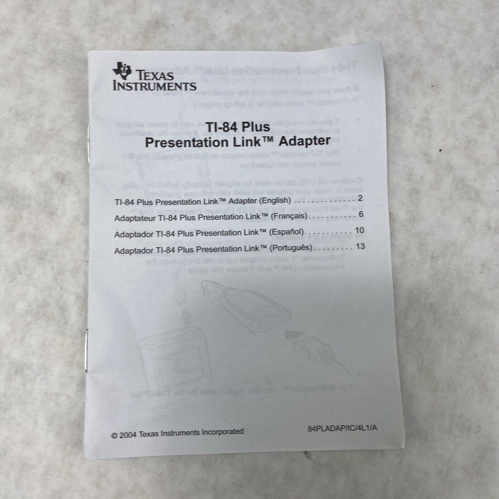 Lot of 3 Texas Instruments TI-84 Plus Presentation Link 0306A