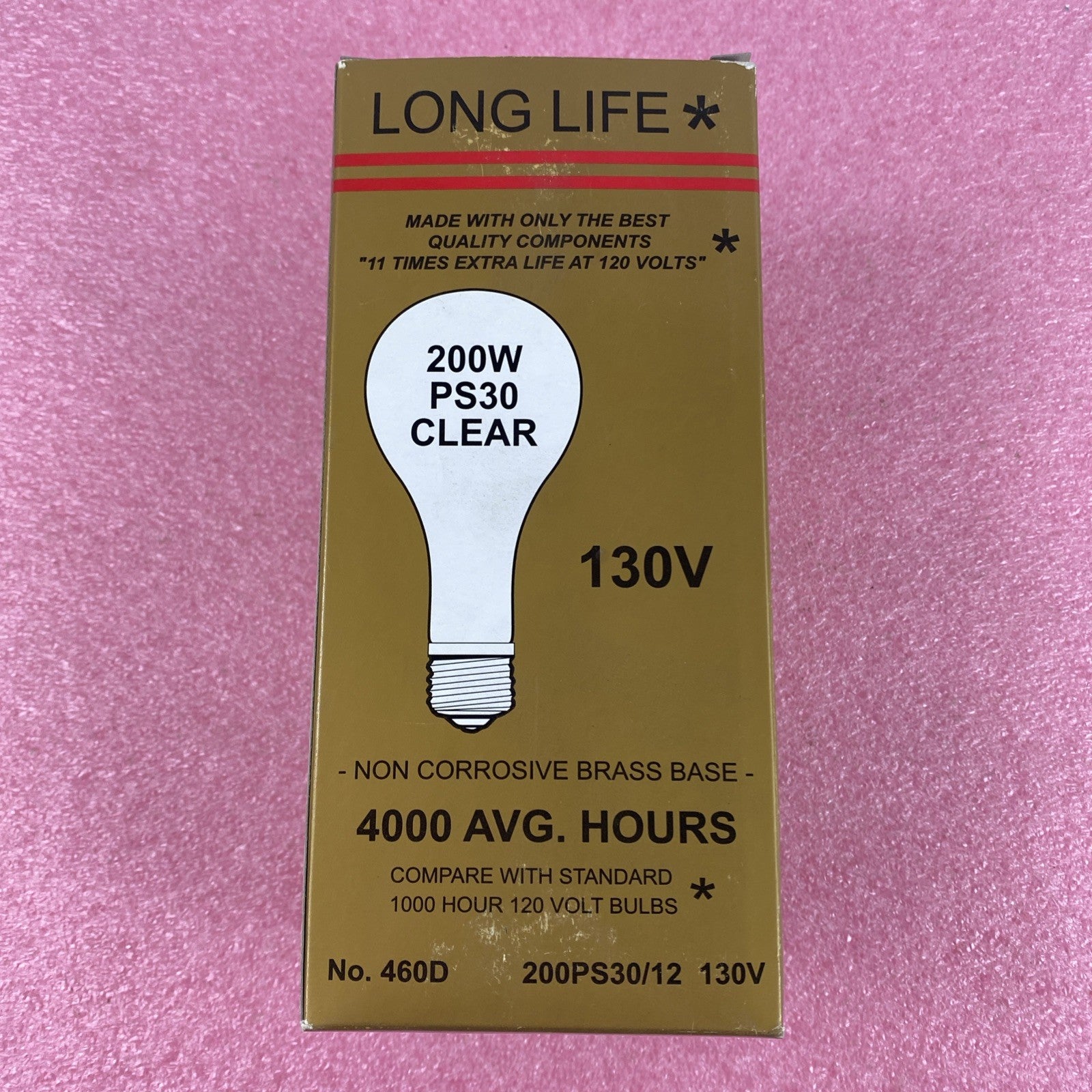 Long Life PS30 200W 130V Clear Light Bulb Lot of 41