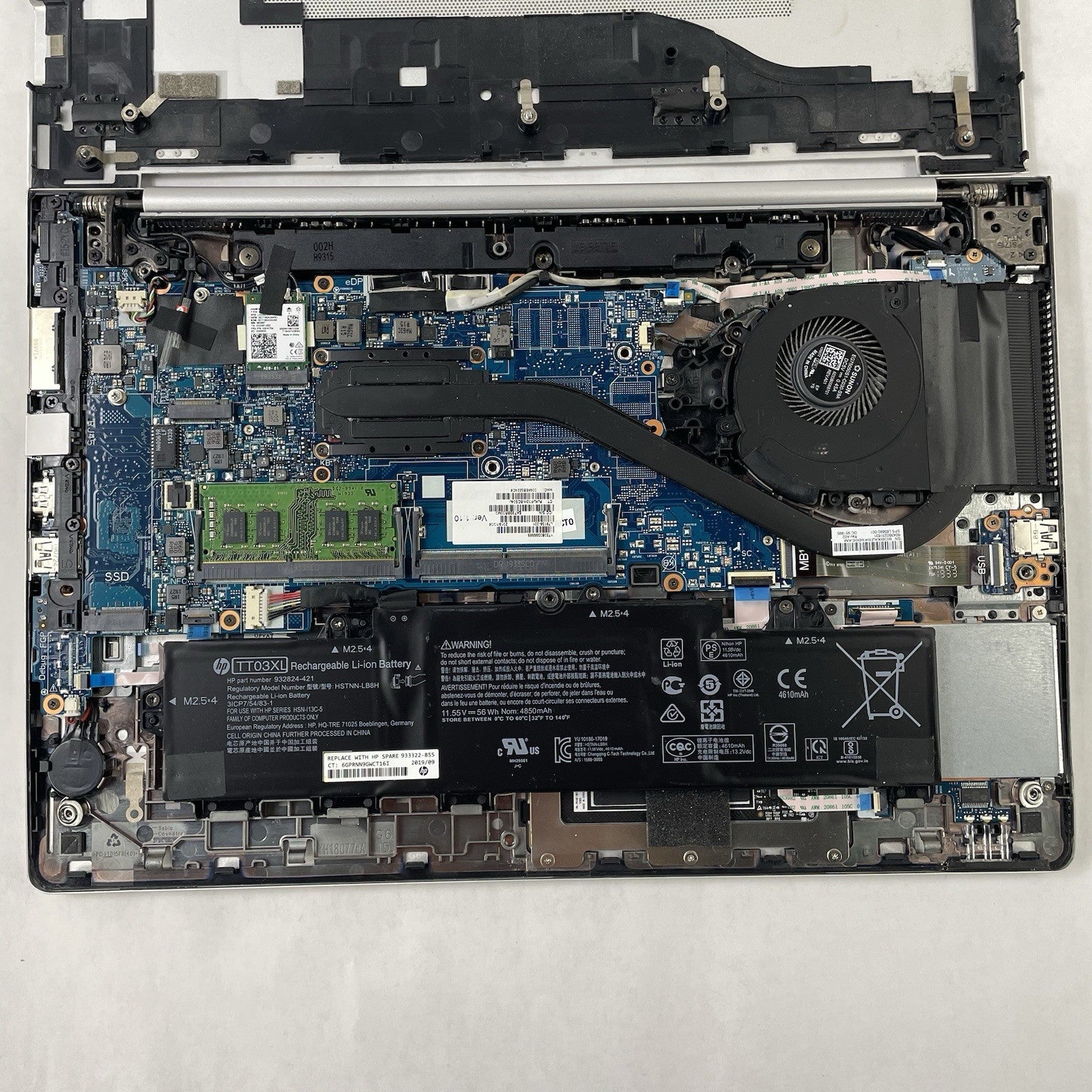 HP EliteBook 850 G6 15.6" i5-8365U 1.60 GHz 8 GB RAM No SSD/OS/AC18
