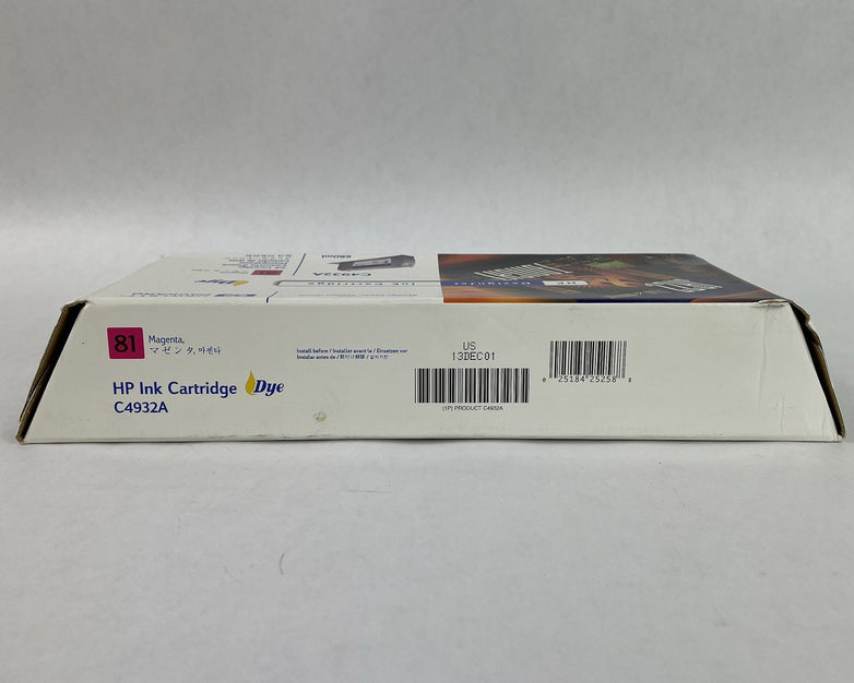 HP 81 Magenta Ink Cartridge C4932A 680ml for DesignJet 5000 5500 13DEC01
