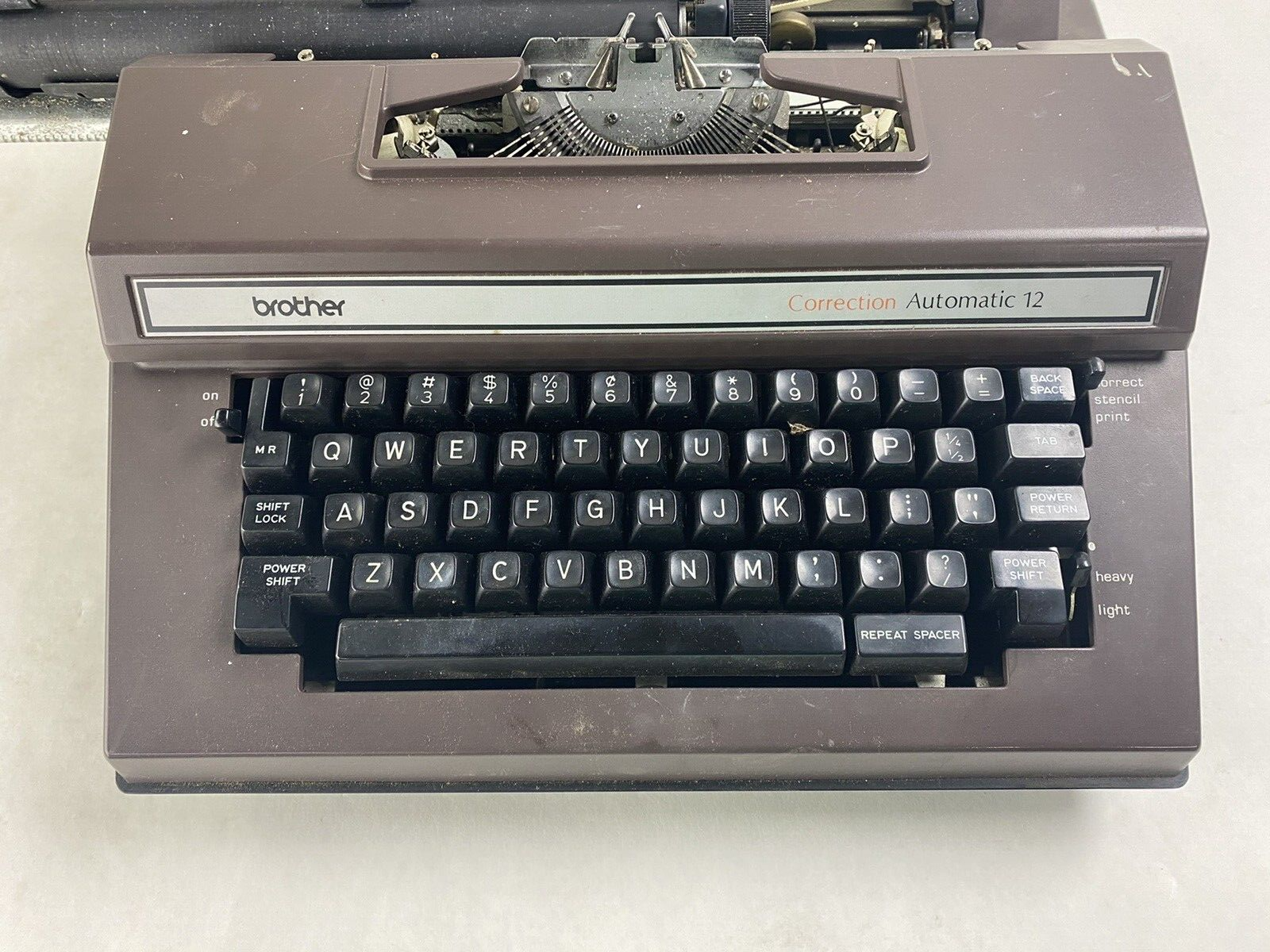 Parts and Repair Brother 3800 Correct Automatic 12 Electric Typewriter & Case