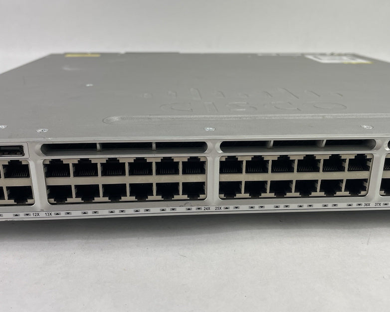 Cisco Catalyst WS-C3850-48U-S V06 48 Port Switch Tested w/C3850-NM-2-10G 2x PSUs