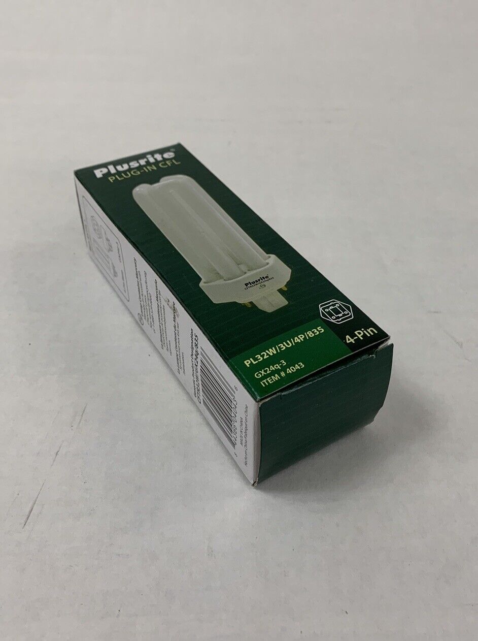 Plusrite Plug-In CFL PL26W/3U/4P/841 4Pin GX24-q3 Base T4 26W (lot of 5)